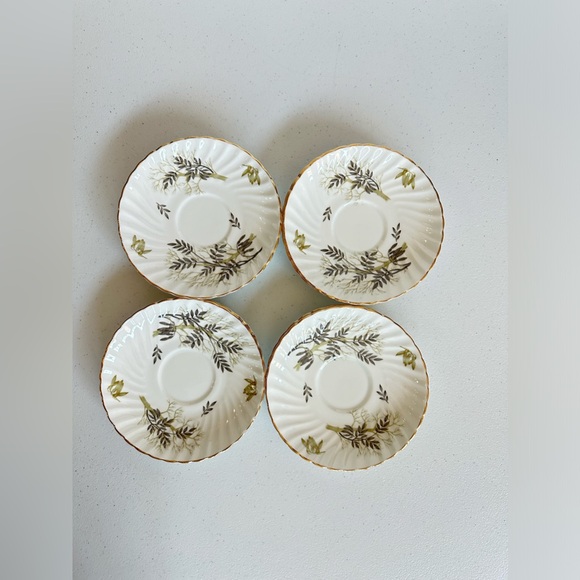 Adderley Tea Cup Saucer Plate Set of 8 (Discontinued) Fine Bone China - Picture 9 of 12